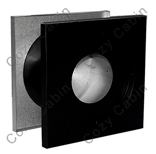 Black 1 Inch Clearance Wall Thimble