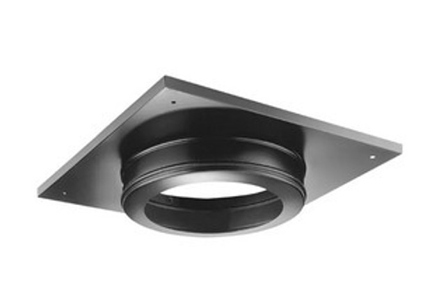 Black Ceiling Support/Wall Thimble Cover