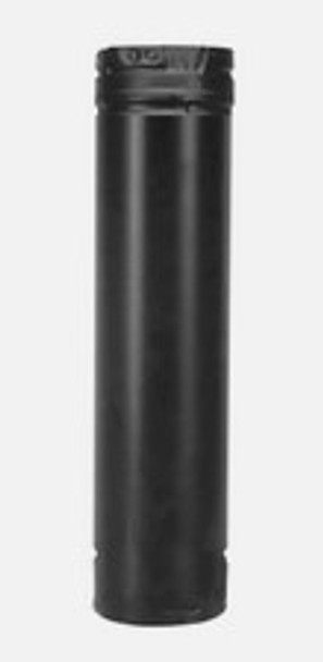 Black 24 Inch Straight Length Pipe