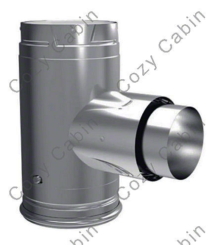 Galvalume Adapter Tee with Clean-Out Tee Cap