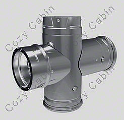 Galvalume Double Tee with Clean-Out Tee Cap