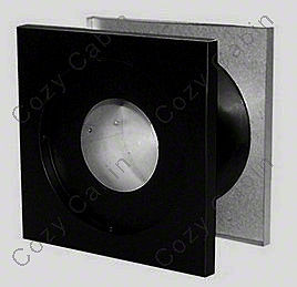 Black Wall Thimble for 1 Inch Clearance