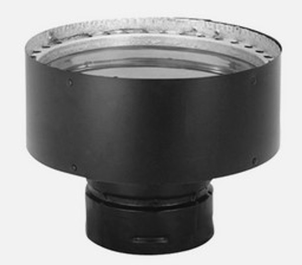 Black Chimney Adapter - 7 Inches
