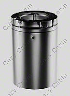 4 Inch x 6-5/8 Inch Inner Diameter Galvanized 16 Inch Pipe Extension