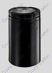 4 Inch x 6-5/8 Inch Inner Diameter Black 16 Inch Pipe Extension