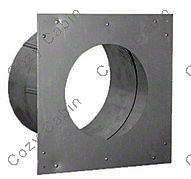 Galvanized Universal Wall Thimble with Inner Diameter of 4 Inches x 6-5/8 Inches