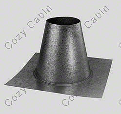 4 Inches x 6-5/8 Inches Galvanized Flat Roof Flashing