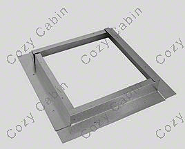 Small Stainless Steel 4 Inches x 6-5/8 Inches Inner Diameter Counter Flashing