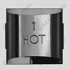 4 Inches x 6-5/8 Inches Inner Diameter Stainless Steel Sconce Termination Cap