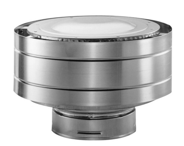 4 Inches x 6-5/8 Inches Inner Diameter Stainless Steel Low Profile Termination Cap