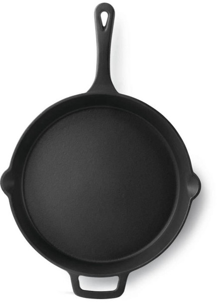 top view of frying pan