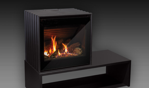 Cube gas stove on long platform