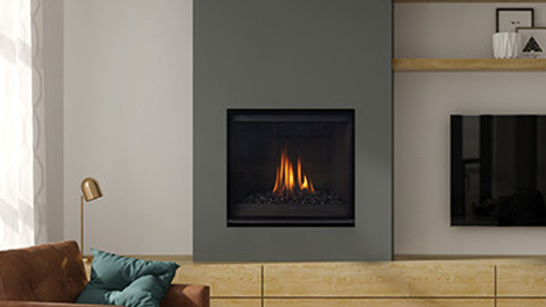 Factory photo of Grandview fireplace in living room
