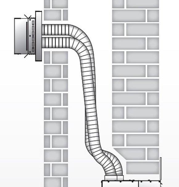 diagram of vent kit installed