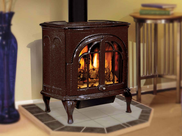 majolica brown Serefina gas stove