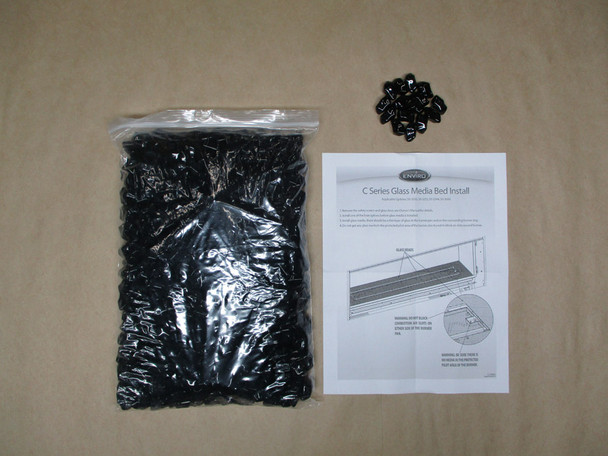 bag of black glass media