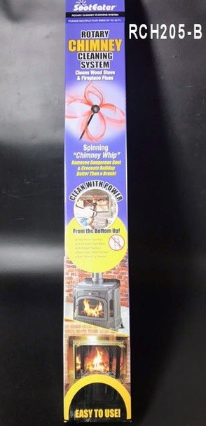 Soot Eater Chimney Cleaning System in packaging