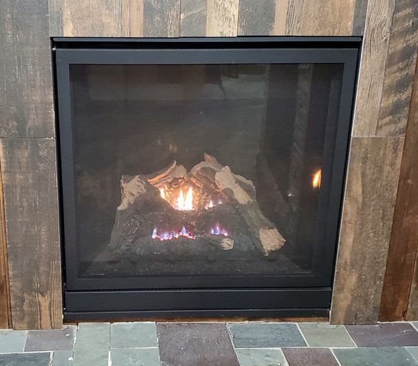 front view of the H35 gas fireplace