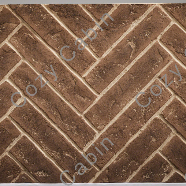 Herringbone tavern brown panel