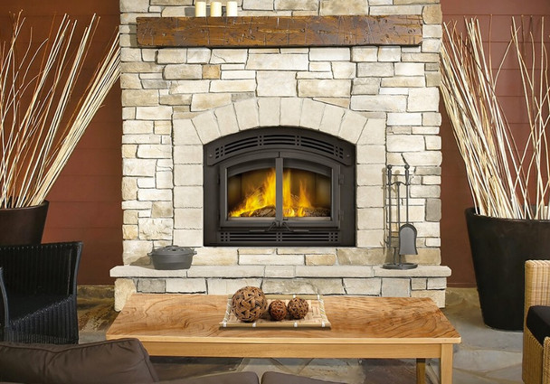 High Country 3000 wood fireplace in living room