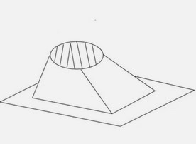 drawing of roof flashing