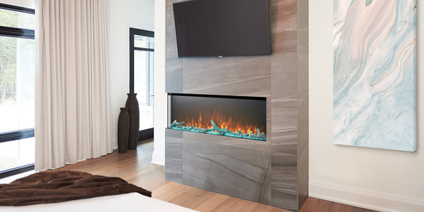 Trivista Primis electric fireplace in living room