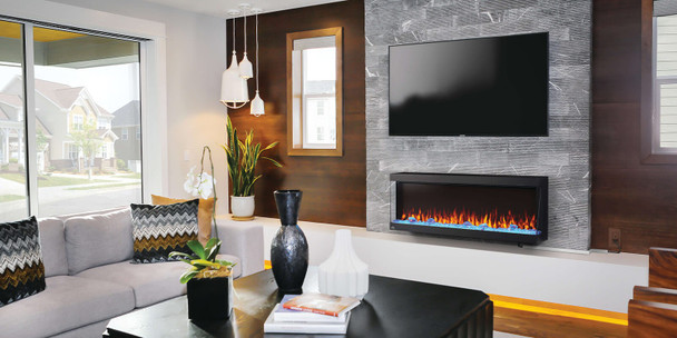 Trivista Pictura electric fireplace in living room