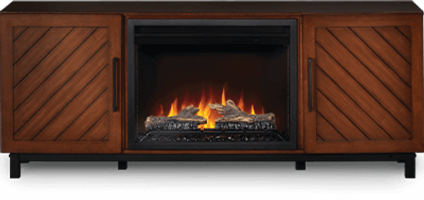 Bella electric fireplace media console