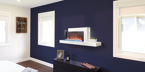 Stylus Cara electric fireplace in living room