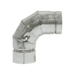 3" Diameter, 90 Degree Elbow, Galvanized, Pellet Vent, Selkirk - 3VP-90 EL