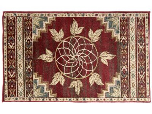 ancient sign red rug