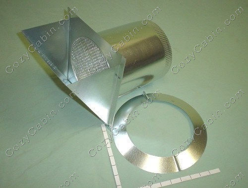 Vent Hood with Ring, 7" - 44"E"