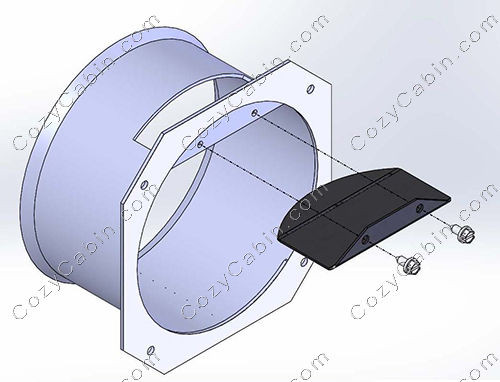 Flue Collar Weld Assembly with Gasket