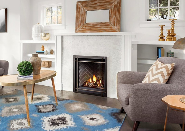 Altitude gas fireplace in living room