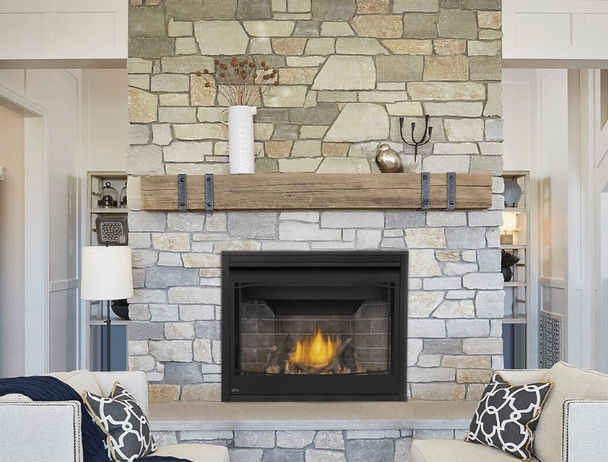 Ascent gas fireplace in living room