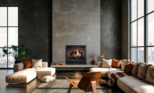 Inception electric fireplace in living room 2