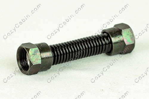 Flex Pipe, 1/2"od x 3-1/2" Black