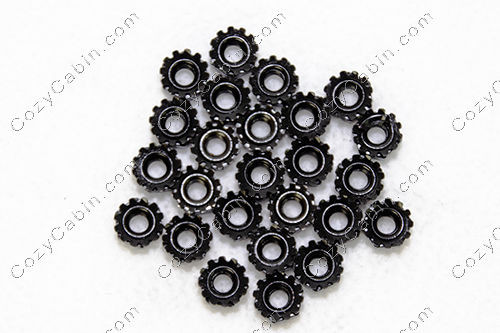Fastener, Nut, KEPS - 8-32 Black