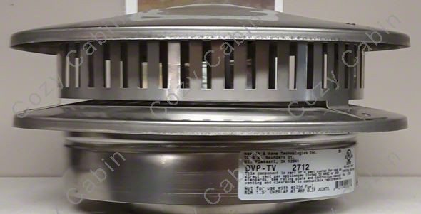 Vertical Direct Vent Termination Cap with Storm Collar