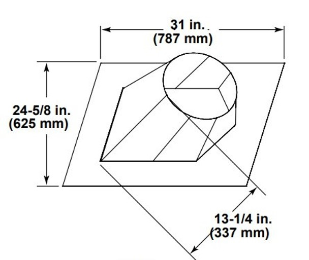 Roof Flashing for 7/12 to 12/12 Roof Pitch