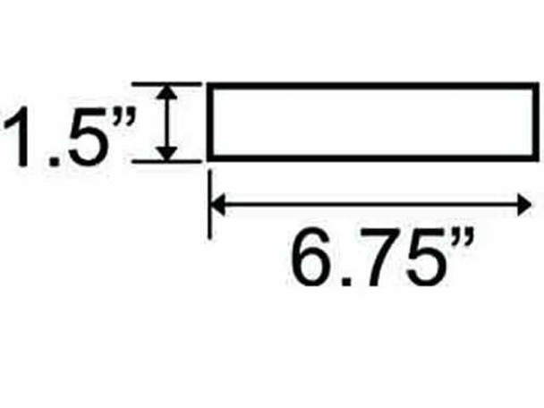 Brick-Cut, 6-3/4 x 1-1/2