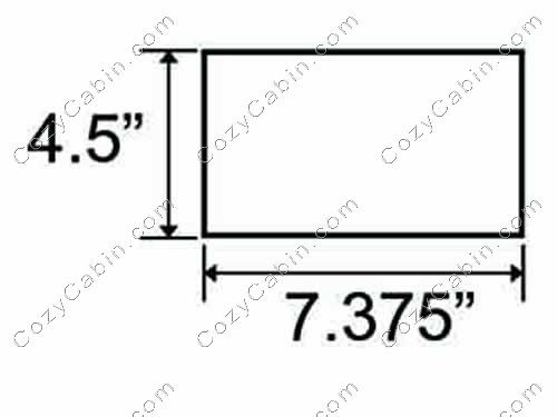 Brick-Cut, 7-3/8 x 4-1/2