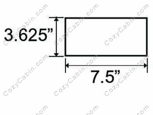Brick-Cut, 7-1/2 x 3-5/8