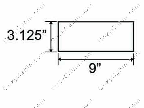 Brick-Cut, 9 x 3-1/8