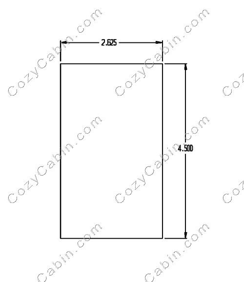 Brick-Cut, 4-1/2 x 2-5/8