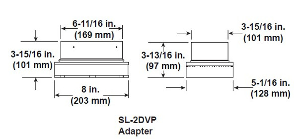 adapter with dimensions