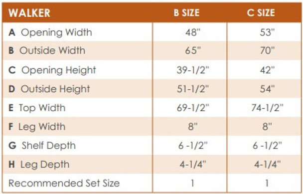 mantel dimensions