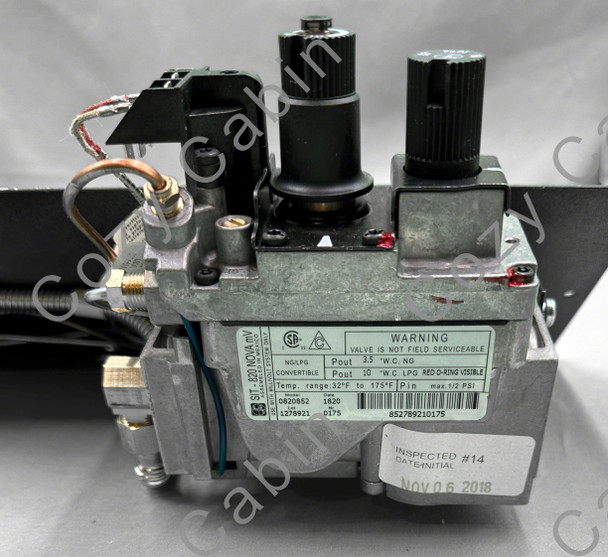side label of gas valve