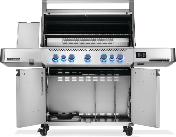 grill open to see inside