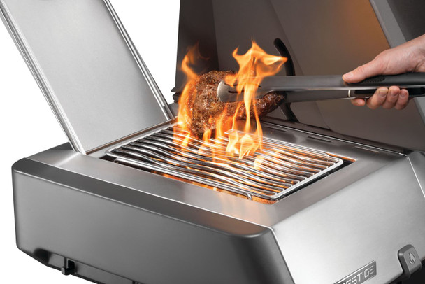 searing meat on side burner